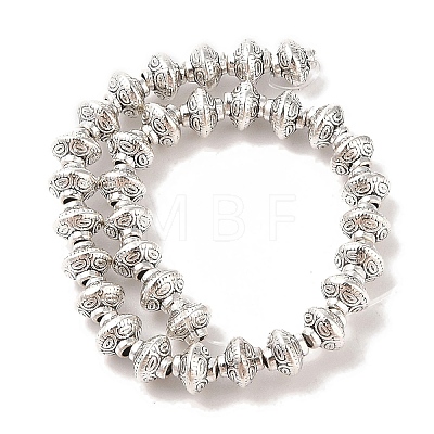 Tibetan Style Bicone Alloy Bead Strands TIBEB-O007-14-RS-1