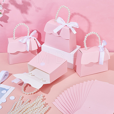 Handbag Shaped Paper Wedding Candy Gift Boxes CON-WH0115-38-1