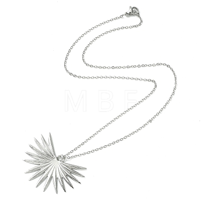 304 Stainless Steel Pendant Necklace for Women NJEW-JN04387-05-1