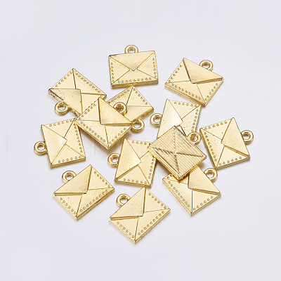 Tibetan Style Alloy Mail Charms EA10712Y-G-1