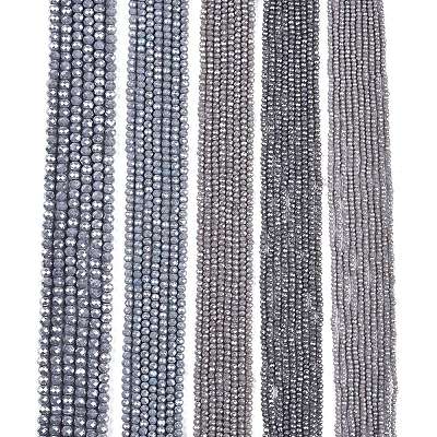 Electroplate Glass Beads Strands EGLA-A044-P4mm-A10-1