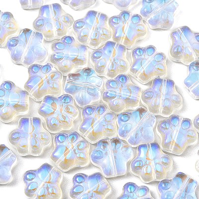 100Pcs Transparent Glass Beads GLAA-CJ0001-54-1