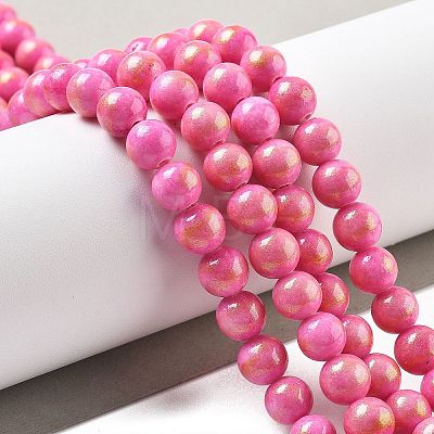 Natural Mashan Jade Beads Strands G-A255-A01-01N-1