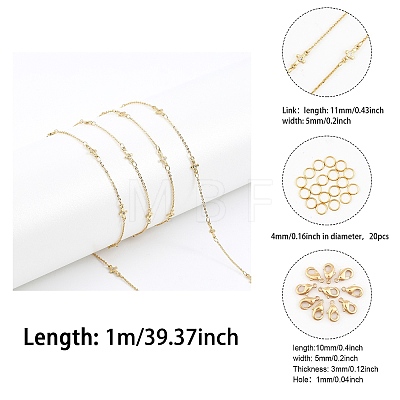 DIY Chain Bracelet Necklace Making Kit DIY-CA0005-37-1