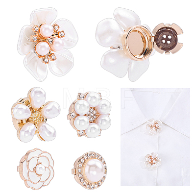 10Pcs 5 Styles Alloy Cufflinks BUTT-WR0001-40-1