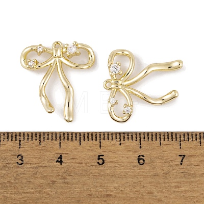 Brass Micro Pave Clear Cubic Zirconia Pendants KK-L212-07G-1