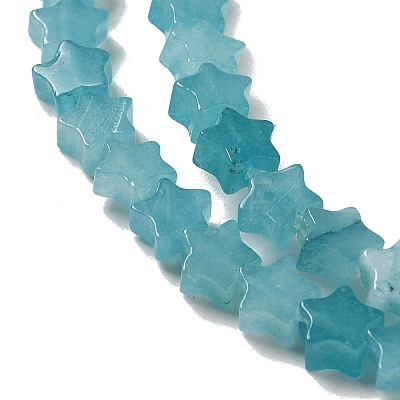 Dyed Natural Amazonite Beads Strands G-G085-B30-02-1