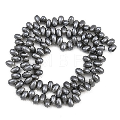Electroplated Shell Pearl Beads Strands BSHE-B009-A01-5x8mm-02-1