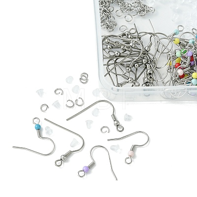 60Pcs 2 Style 316 Surgical & 304 Stainless Steel Earring Hooks DIY-FS0005-46-1