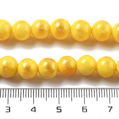 Natural Mashan Jade Beads Strands G-A255-A01-01D-1