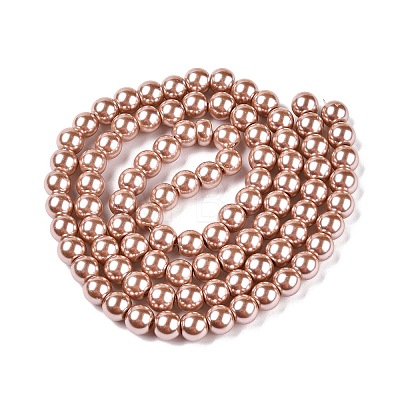 Baking Painted Glass Pearl Round Bead Strands HY-Q003-10mm-11-1