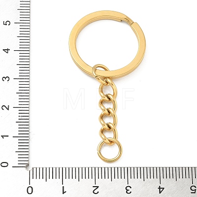 Ion Plating(IP) 304 Stainless Steel Split Key Rings KEYC-M035-02G-1