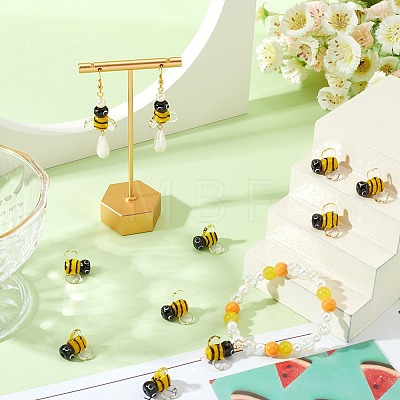 12Pcs Handmade Lampwork Beads LAMP-SC0001-34-1