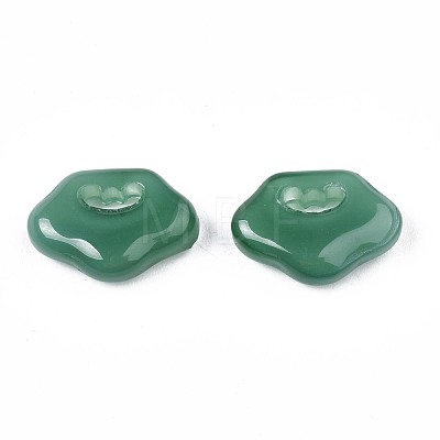 Imitation Jade Glass Pendants GLAA-S054-33-A02-1