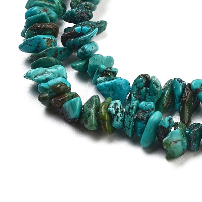 Natural HuBei Turquoise Beads Strands G-B089-A01-02-1