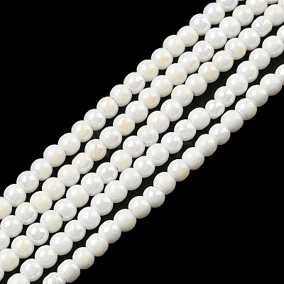 Electroplate Opaque Glass Beads Strands EGLA-K014-A-B01-1