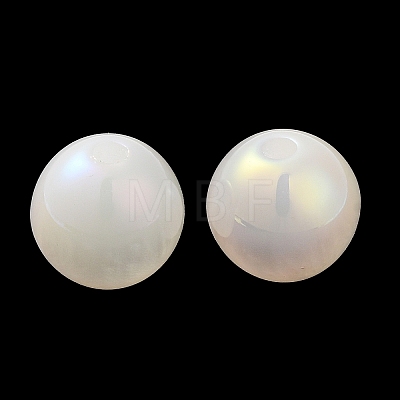Iridescent Opaque Resin Beads RESI-Z015-01B-04-1