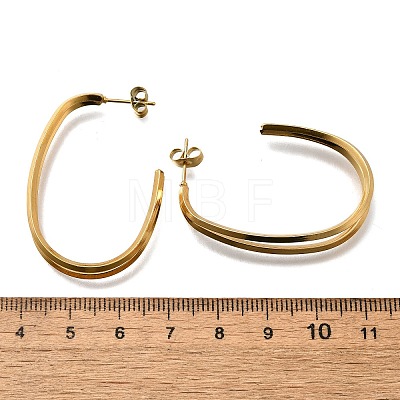 304 Stainless Steel Stud Earrings EJEW-F361-22G-1