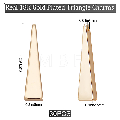 30Pcs Brass Pendants KK-BBC0008-27-1
