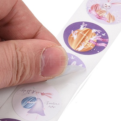 8 Patterns Easter Theme Self Adhesive Paper Sticker Rolls DIY-C060-03F-1