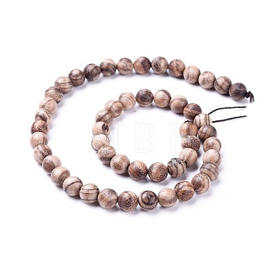 Natural Eaglewood Beads Strands WOOD-F008-06-A-1
