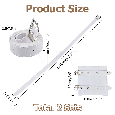 Medieval PU Leather Sword Holder Belts AJEW-WH0871-64A-1
