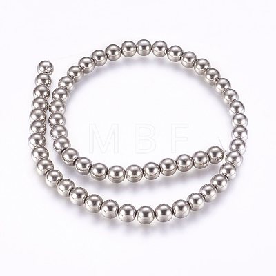 Electroplate Non-magnetic Synthetic Hematite Bead Strands X-G-P277-06-8mm-1