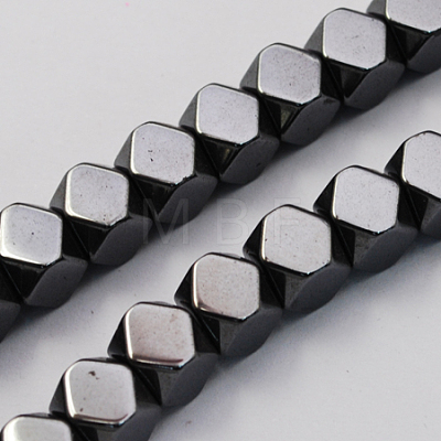 Non-magnetic Synthetic Hematite Beads Strands G-Q903-3mm-1