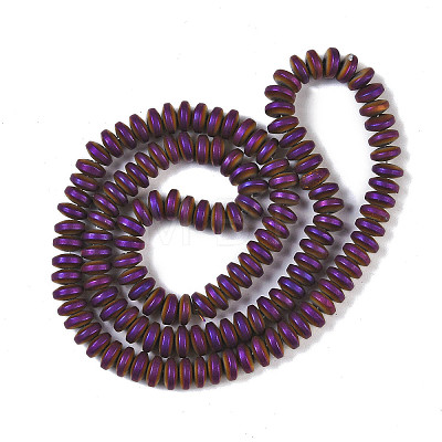 Electroplated Synthetic Non-magnetic Hematite Beads Strands G-E618-08H-1