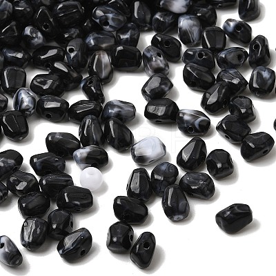 Opaque Acrylic Imitation Gemstone Beads OACR-G061-04J-1