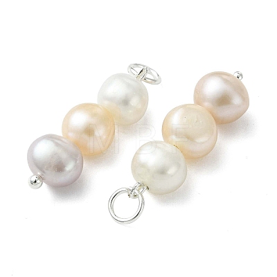Natural Cultured Freshwater Pearl Pendants PALLOY-JF05323-1