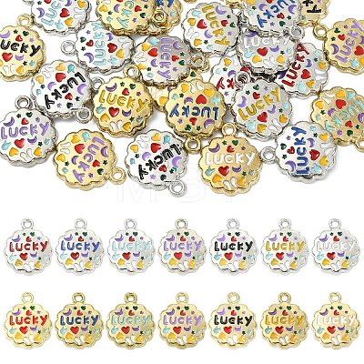 28Pcs 14 Colors Alloy Enamel Charms FIND-YW0011-46-1