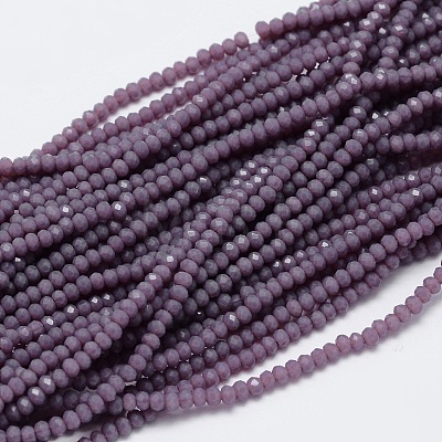 Faceted Rondelle Glass Beads Strands LS-GLAA-M028-2mm-A02-1