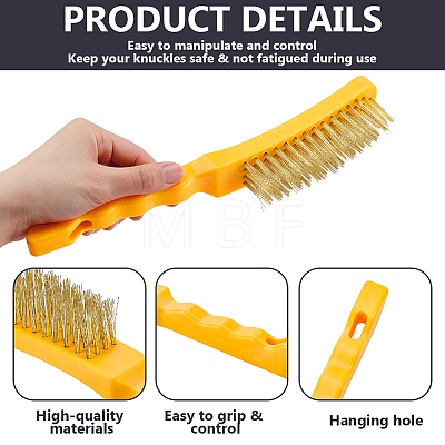 Steel Wire Brush AJEW-WH0643-031B-1