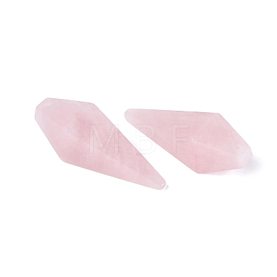Natural Rose Quartz Pendants G-N362-22F-1