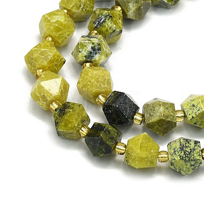 Natural Yellow Turquoise(Jasper) Beads Strands G-I376-A39-01-1
