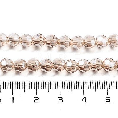 Electroplate Transparent Glass Beads Strands LS-EGLA-A035-T6mm-A22-1
