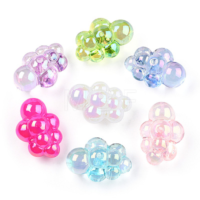 Transparent Acrylic Beads PACR-T013-04-1