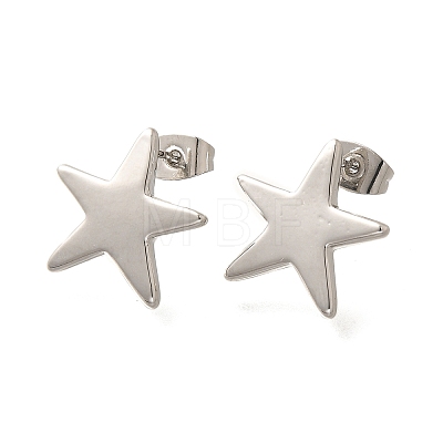 Brass Stud Earrings EJEW-B118-03P-1