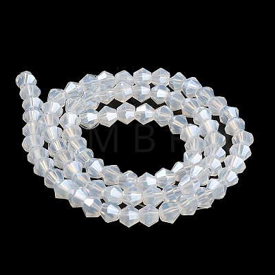 Imitation Jade Electroplate Glass Beads Strands EGLA-A039-J6mm-A05-1