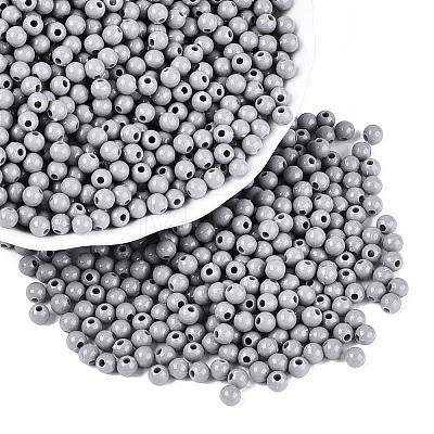 Opaque Acrylic Beads SACR-A006-06E-1