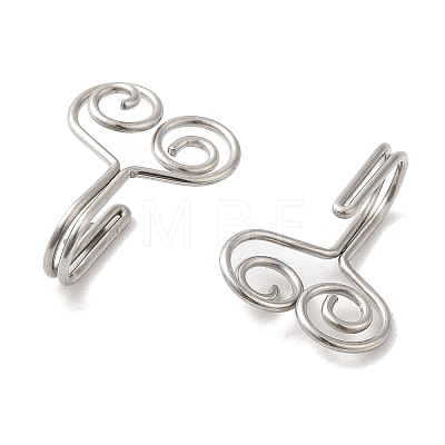 316 Surgical Stainless Steel Clip on Nose Rings STAS-P336-09C-P-1