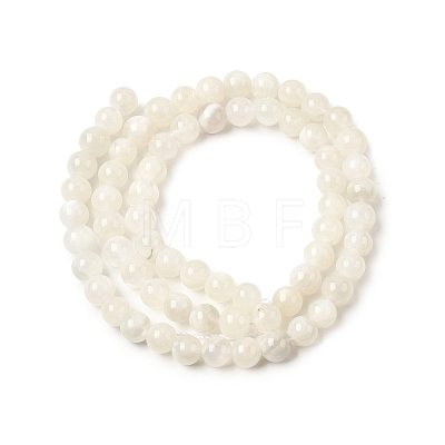 Natural White Moonstone Beads Strands G-F306-05AB-6mm-01-1