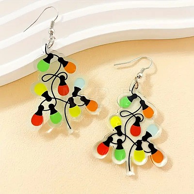 Acrylic Dangle Earrings FS-WGDFB7F-01-1