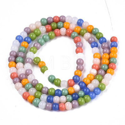 Opaque Glass Beads Strands GLAA-T006-10B-1