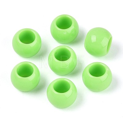 Opaque Acrylic Beads SACR-N018-05G-1