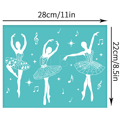 Self-Adhesive Silk Screen Printing Stencil DIY-WH0338-102-1