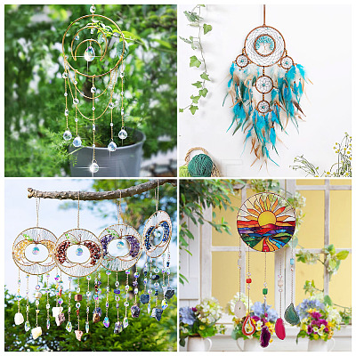 5Pcs 5 Colors Iron Rings FIND-TA0011-05-1