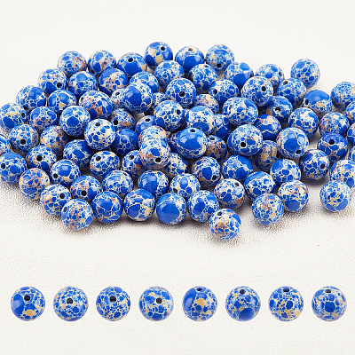  Synthetic Imperial Jasper Beads Strands G-NB0003-65B-1
