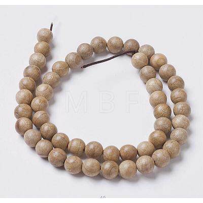 Natural Wood Beads Strands WOOD-J001-02-8mm-1
